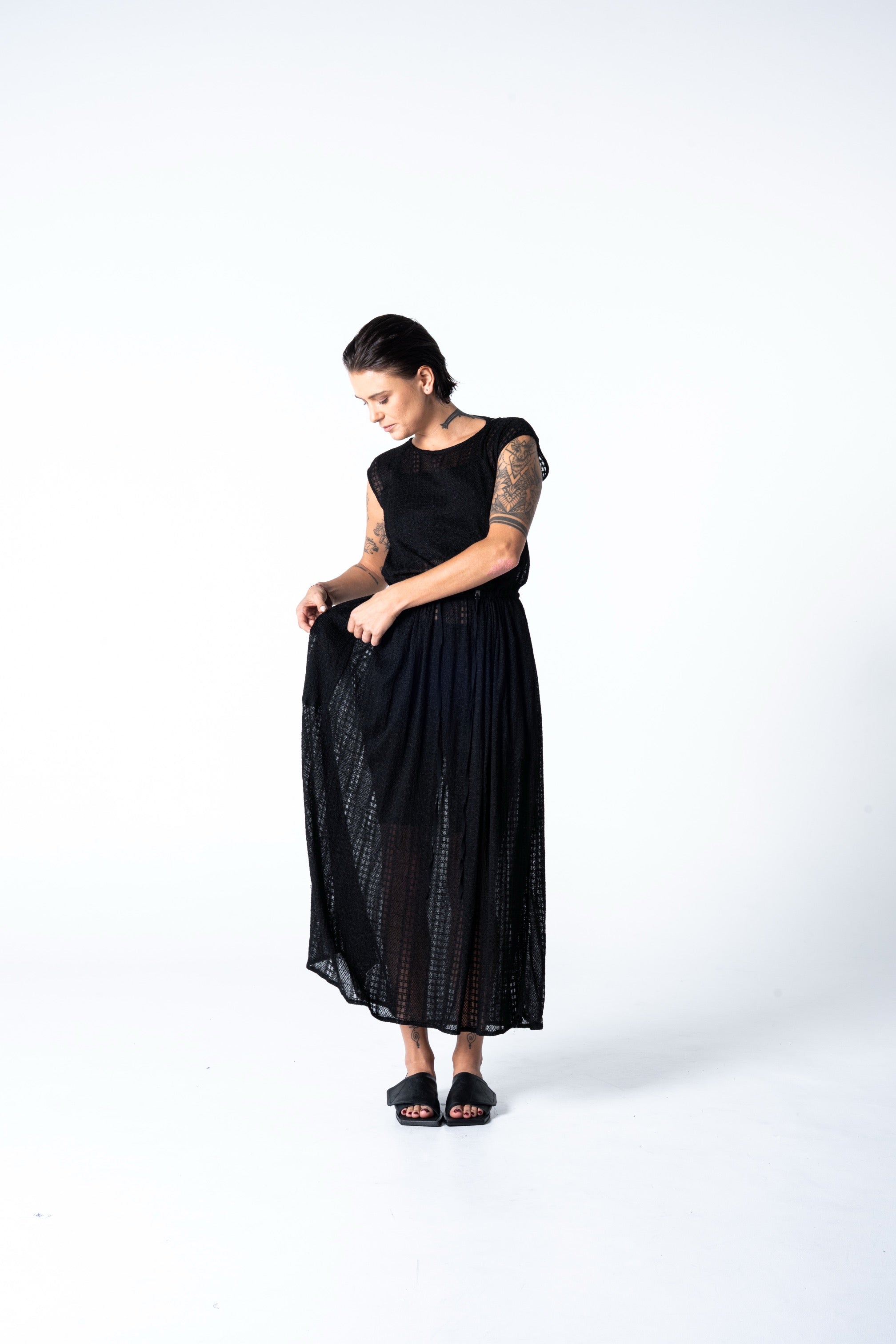 Atthis  Dress - Black