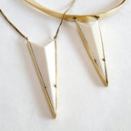 Handmade Brass Horn Bone Necklace