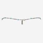 Sterling Silver Turquoise Twisted Cable Chain Necklace