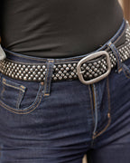 Britta | Pyramid Multi Studded Leather Belt