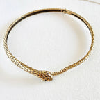 Brass Serpent Choker Necklace