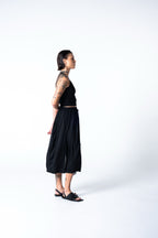 Nala Skirt - Black w/ Grey Stripe