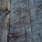 Brass Chain Serpent Necklace - Long