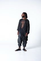 Alaceus Poncho - Black / Grey