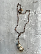 Bronze Paperclip Chain Necklace